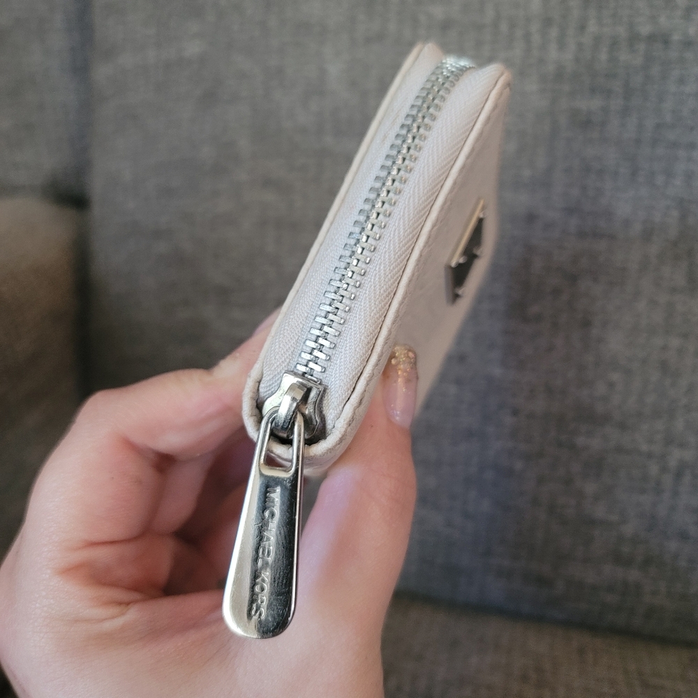 Michael Kors Snakeskin Embossed Compact Zip Around Wallet - Picture 3 of 12